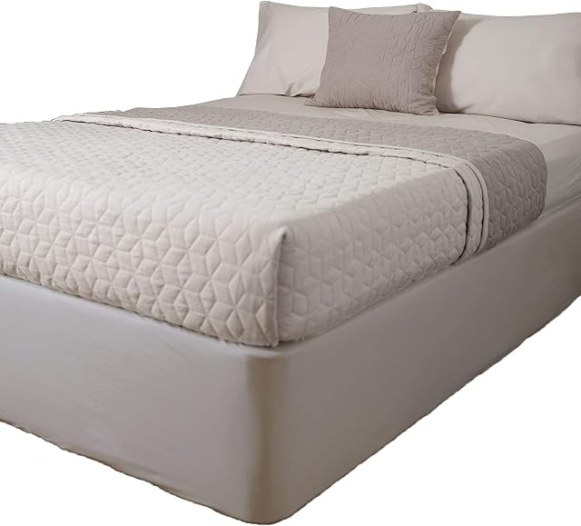 Belledorm 100% Jersey Cotton Divan Bed Base Wrap, Linen, Single