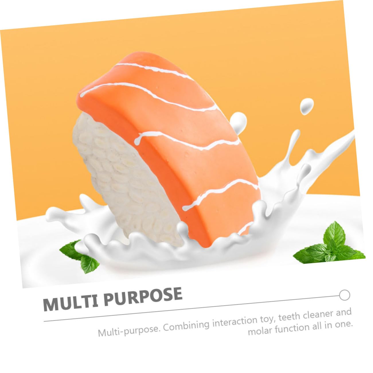 SUPVOX 9piezas Juguetes Interactivos para Perros Forma De Sushi Masticables De Natural para Cachorros Juguetes para Limpieza y Entretenimiento Canino