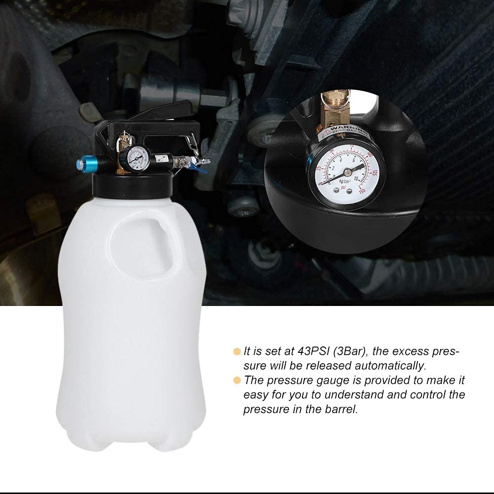 Dispensador de aceite neumático KIMISS, máquina de herramientas dispensadora de llenado de aceite de transmisión de caja de cambios neumática de 10L con adaptador ATF de 13 piezas