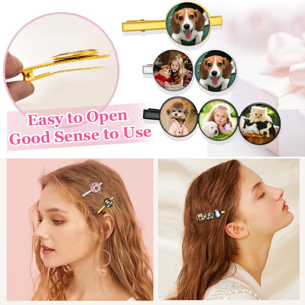 Amazon.com : Custom4U Personalized Hair Clips for Women Name  display picture 3