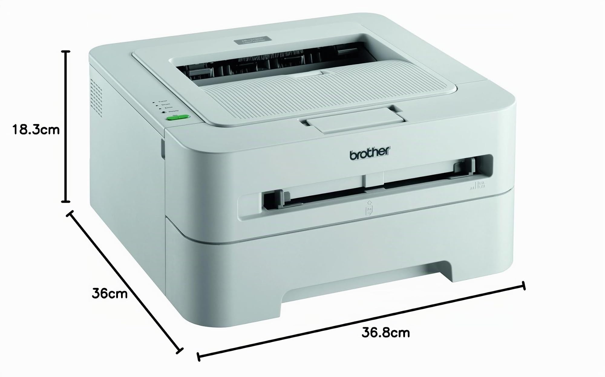 Brother HL-2135W Monochrome Laserdrucker (2400x600dpi, WLAN) weiß