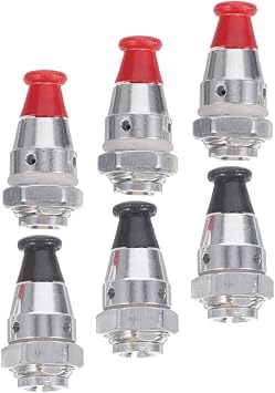 Pressure Cooker Safety Valve and Alarm Plug Set 6pcs Aluminum Alloy