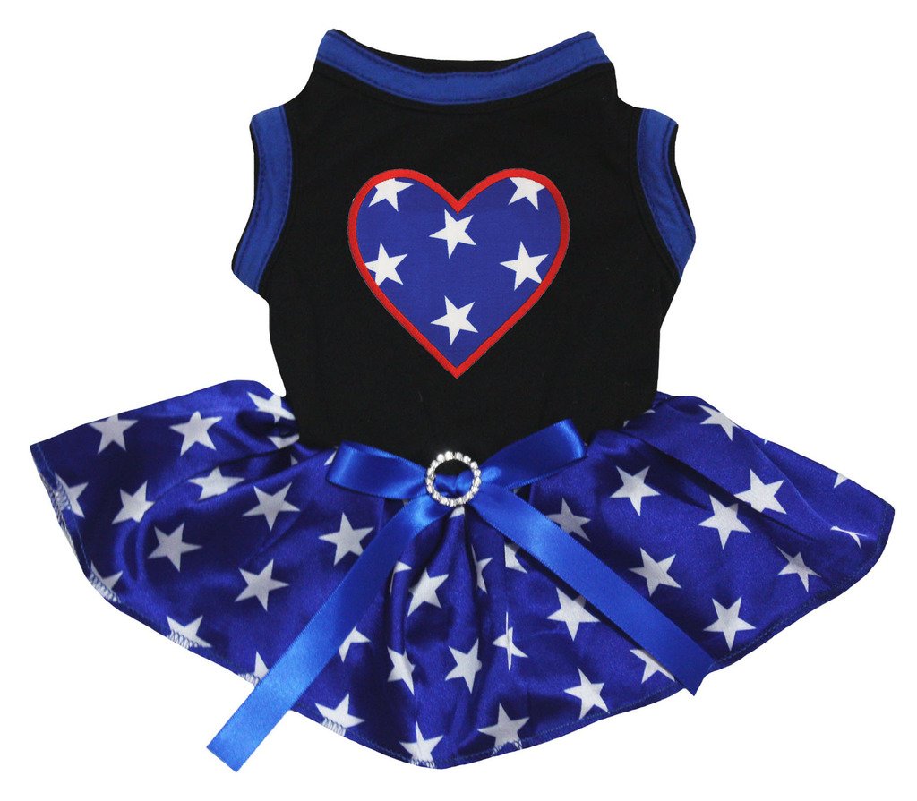 Tutu bleu pour chien et chiot avec top étoiles | Idéal pour les fêtes