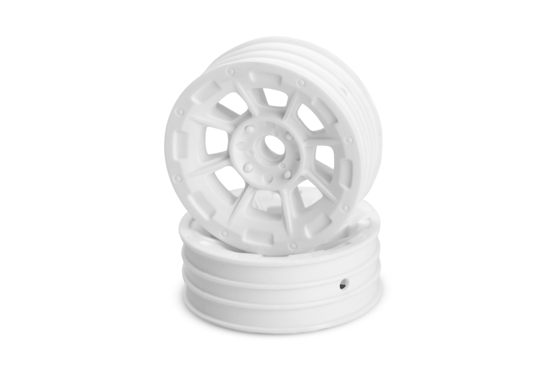 JCONCEPTS 3358W Hazard 1.9 RC10 Front Wheel White (2)