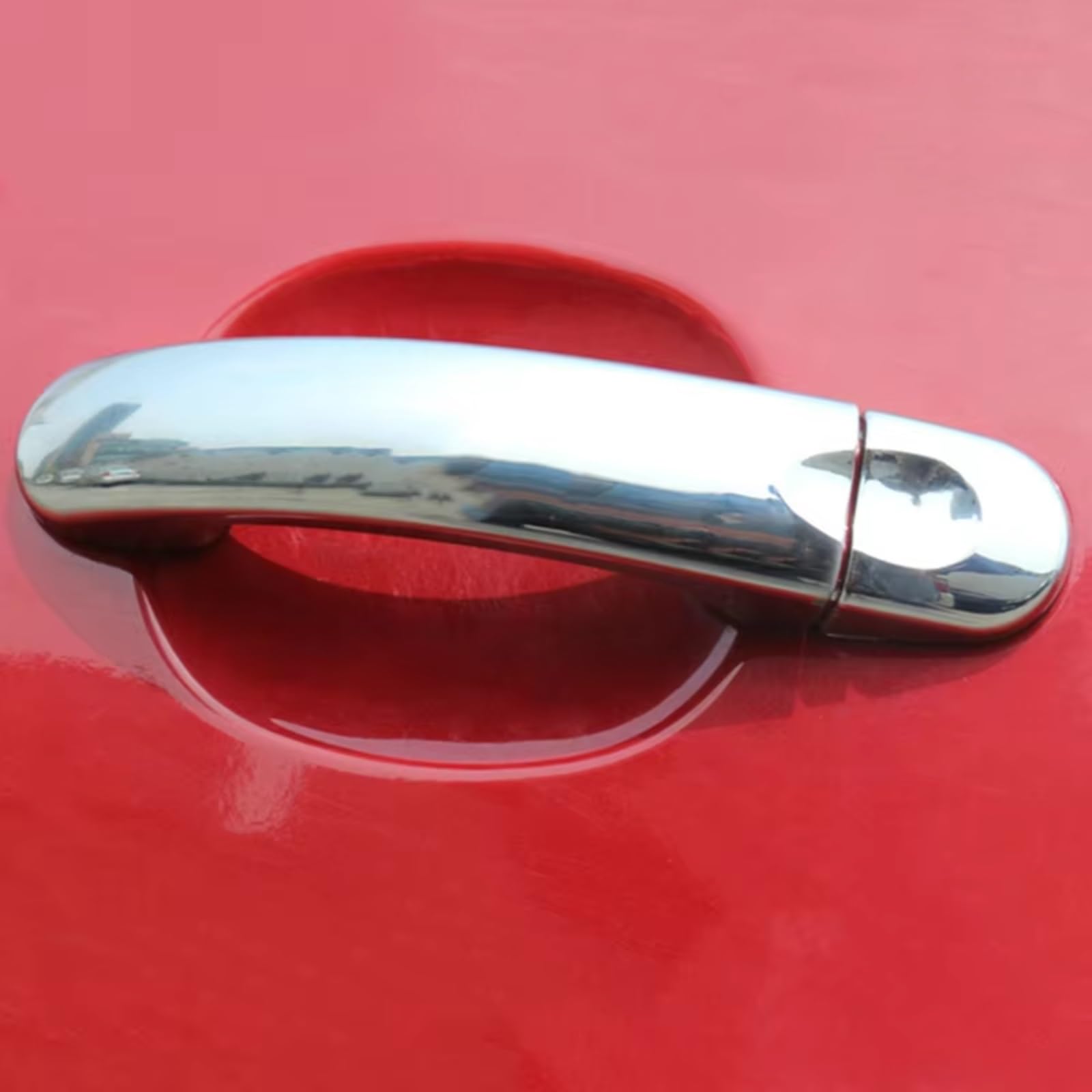 Zamiennik dla VW dla Królika 2007 2008 2009 2010 Samochodowe Zewnętrzne Klamki Drzwi Pokrywa Wykończenia Akcesoria Naklejka Skóra Zewnętrzna Wykończenie Samochodu