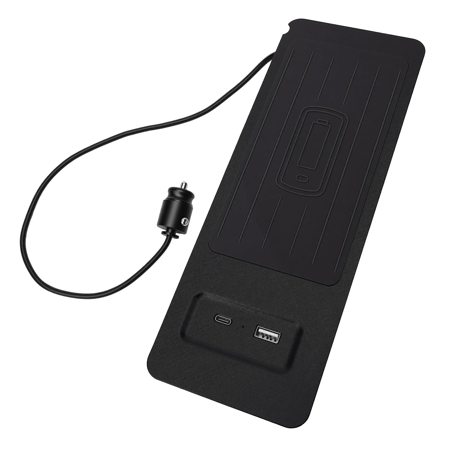 Caricabatterie per Auto Wireless, Pad di Ricarica Rapida da 15 W, Caricabatterie per Auto in Plastica per 2020, Ideale per Caricare il Telefono nel Veicolo