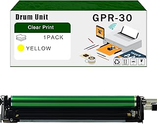 GPR-30 Drum Unit Compatible for Canon imageRUNNER Advance C5045 C5051 C5250 C5255 Printers, High Yield 171000 Pages Bright Clear Colors (Yellow)