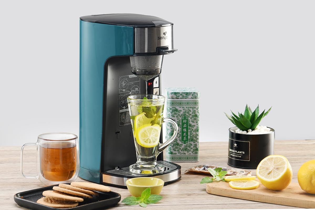 Machine à thé Tea Time SENYA, théière électrique 1415 W avec infuseur amovible