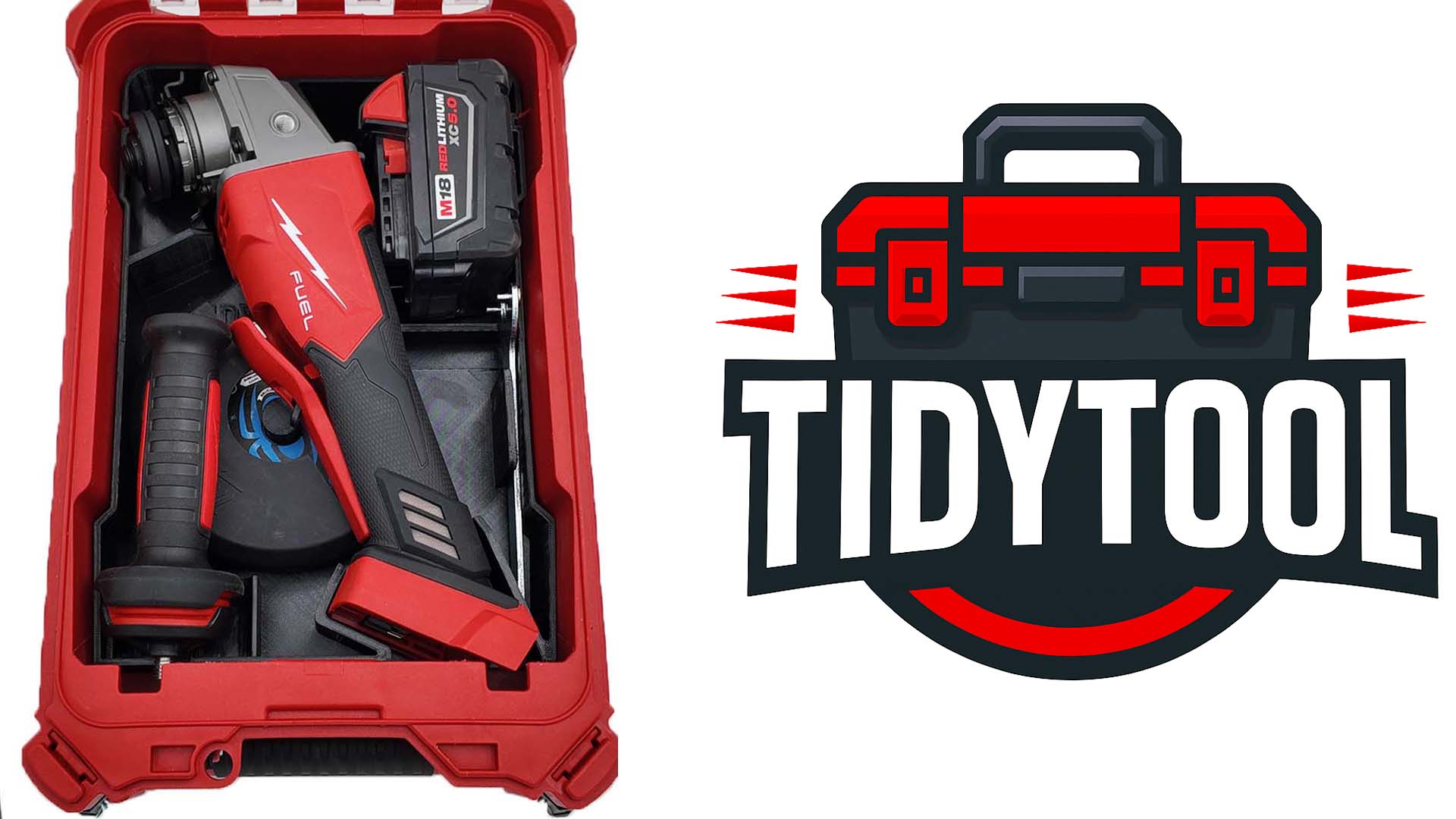 Tidy Tool Liner and Organizer for Milwaukee M18 Grinders models