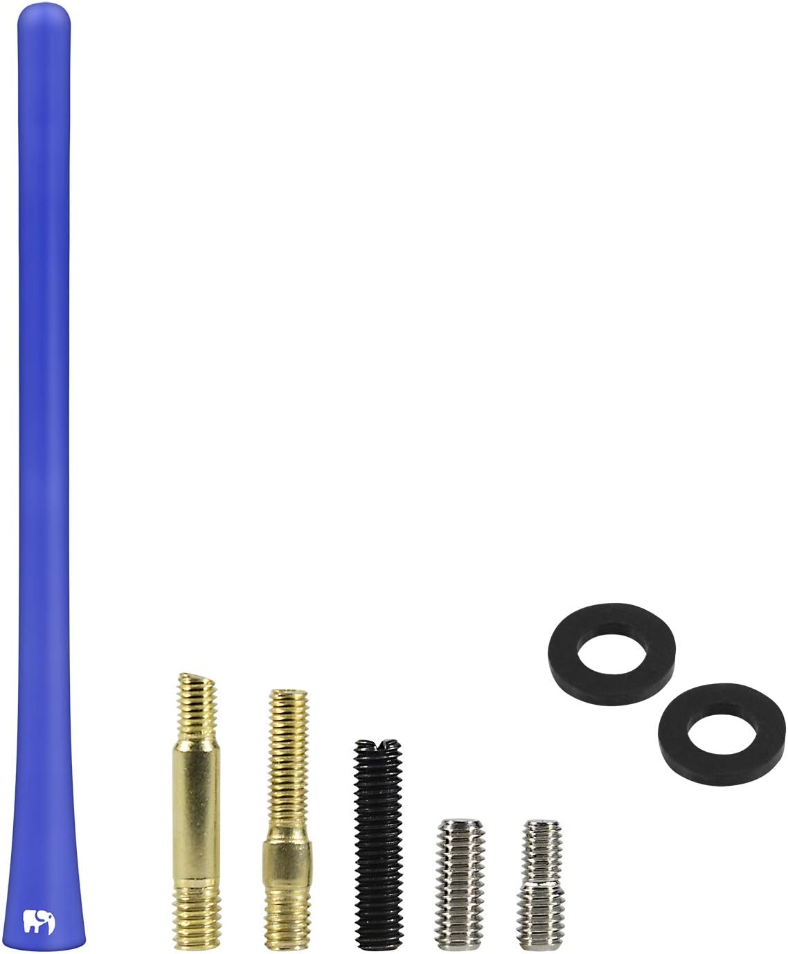 ONE250 7" inch Flexible Antenna, Compatible with Suzuki - Grand Vitara (2001-2023), Swift (2002-2024), SX4 (2002-2018), Liana (2002-2019) - Designed for Optimized FM/AM Reception (Blue)