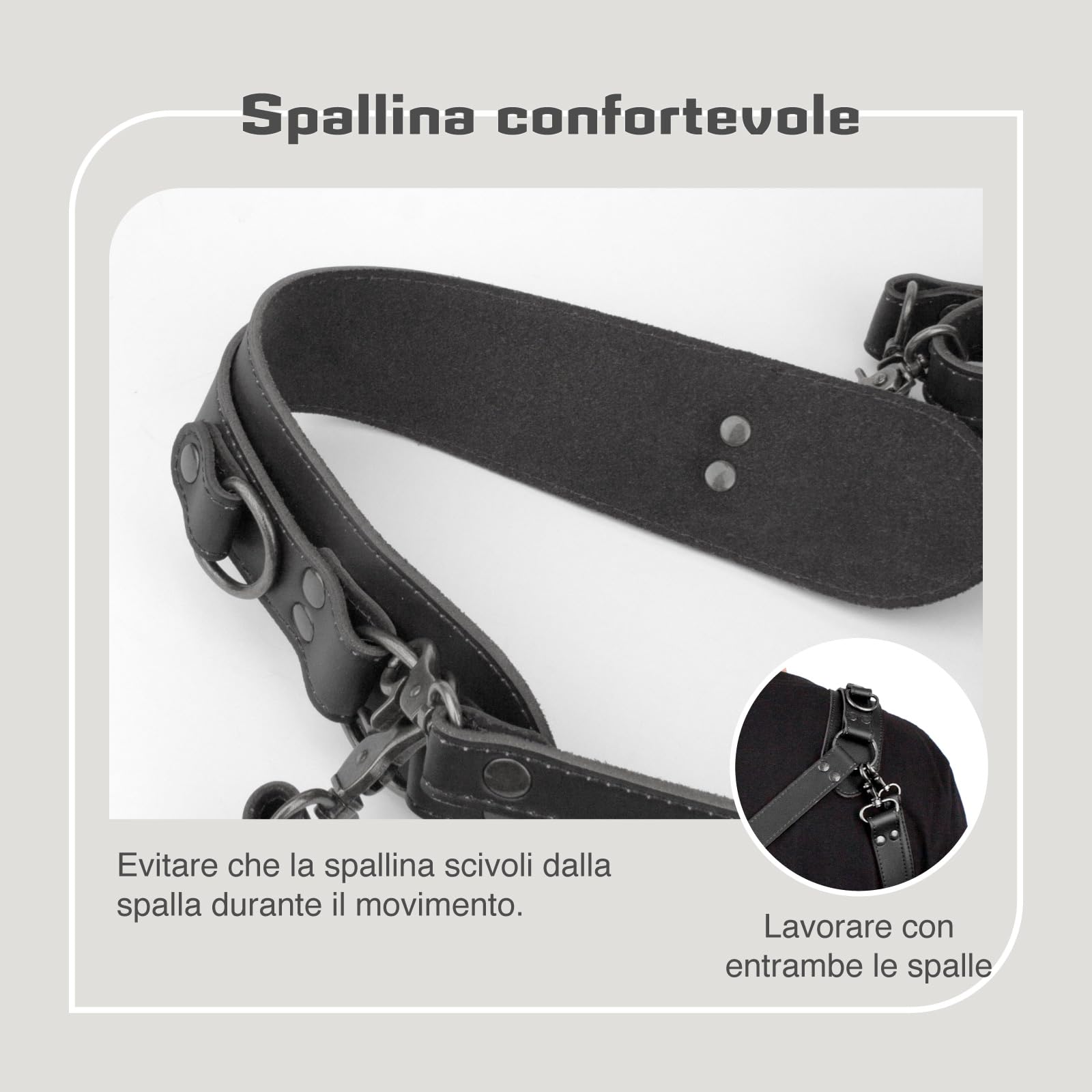 Tracolla Macchina Fotografica per 1 o 2 fotocamere | Imbracatura A Doppia Fotocamera Per Fotografi, Sistema Di Trasporto Per Dslr/Slr, Tracolla Per Fotocamera Singola O Doppia