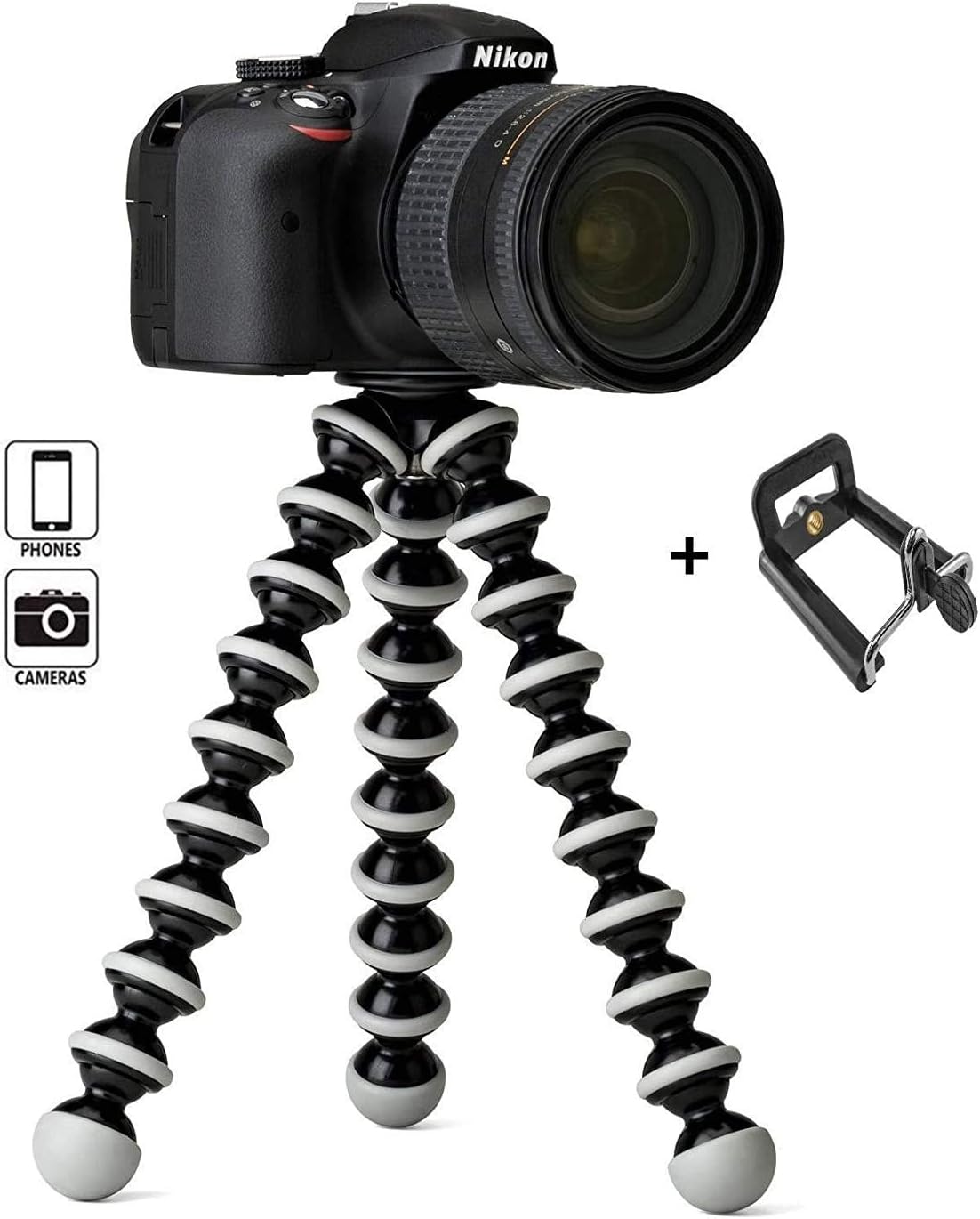 Duraxo Gorilla 10 Inch Tripod Stand for for Mobile, Flexible Gorilla Stand for DSLR & Action Cameras