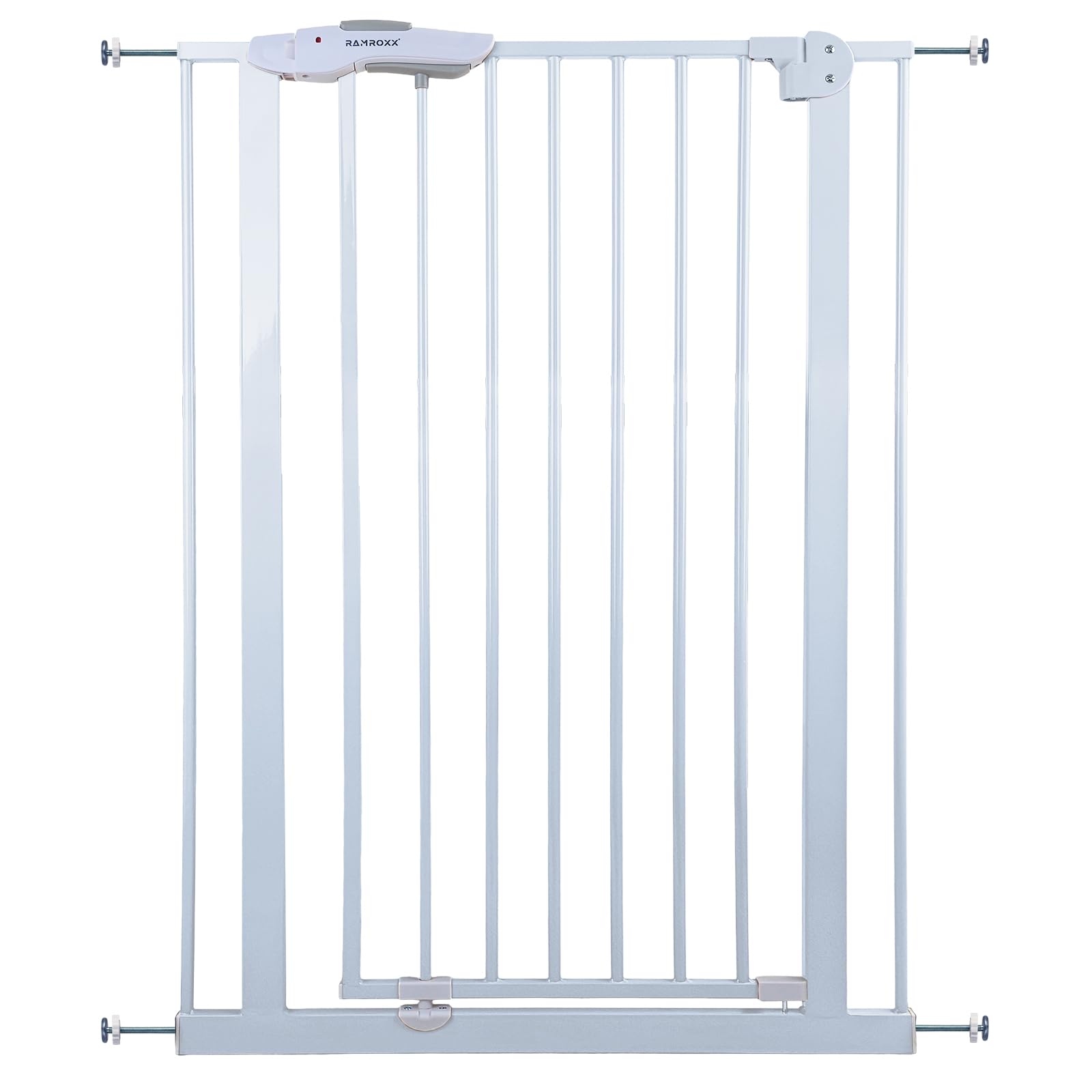 Absperrgitter Treppenschutzgitter weiß für 75-85cm Durchgang 110cm Hoch