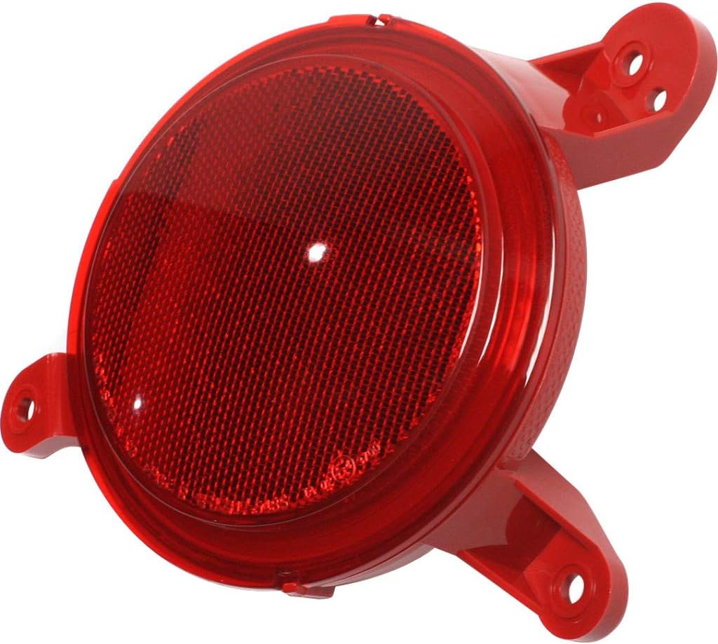 CarLights360 For Kia Soul Rear Reflector Lamp Assembly Unit 2014 2015 2016 Pair Driver and Passenger Side DOT Certified KI1184106 + KI1185106 | 92451 B2000 + 92452 B2000
