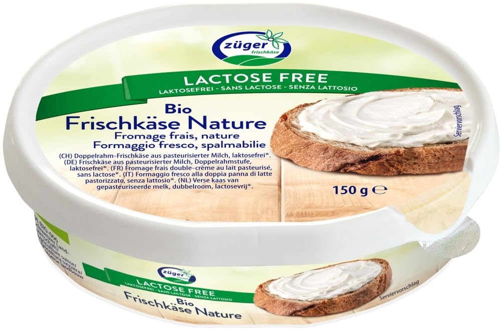 Züger Bio Frischkäse Nature laktosefrei 12 x 150 g
