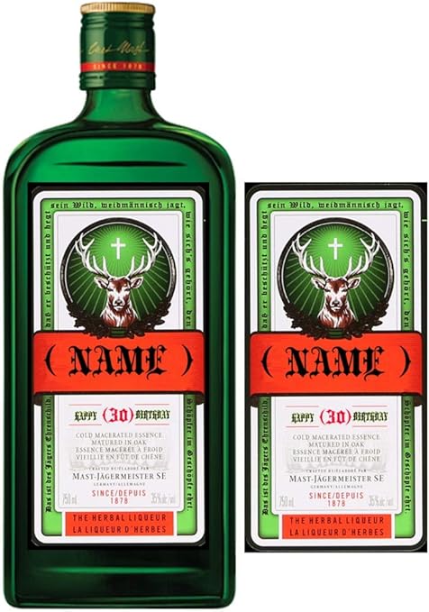 Personalisierbares Flaschenetikett Geburtstag Jahrestag Danke Passend Fur Flasche Von Jagermeister Bl025 Amazon De Kuche Haushalt Wohnen Personalisierbares Flaschenetikett Geburtstag Jahrestag Danke Passend Fur Flasche Von Jagermeister Bl025 Amazon De Kuche Haushalt Wohnen