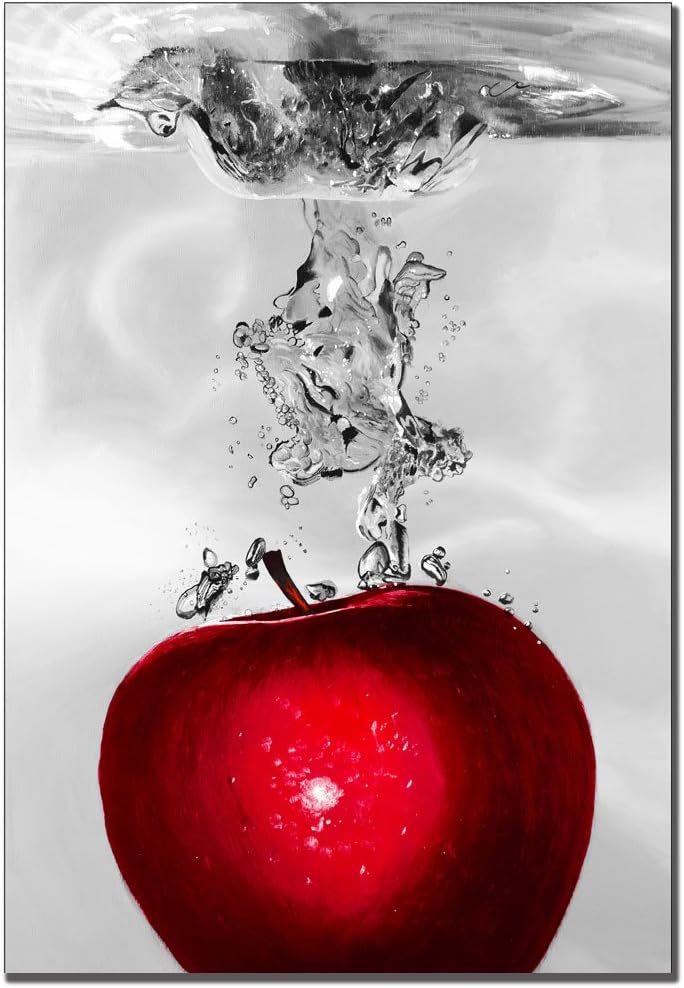 Trademark Fine ArtRoderick Stevens Red Apple Splash Canvas Art