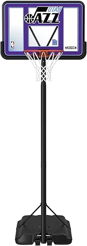 Vista 41 de Aro de basketball con sistema portable, de altura ajustable, tablero posterior de 44 pulgadas de Lifetime 1269 Pro Court.