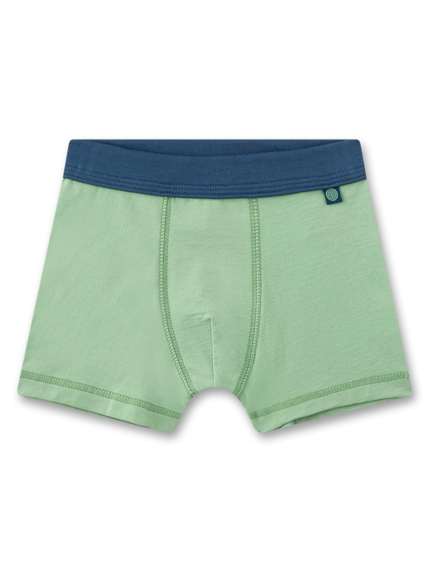 Sanetta Jungen-Boxershorts (Doppelpack) blau & grün Krokodil | Hochwertige und nachhaltige Unterhose für Jungen aus Bio-Baumwolle.