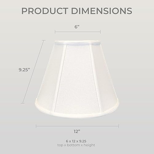 Vista 77 de Royal Designs, Inc. Deep Empire - Pantalla para lámpara (cáscara de huevo, 8 x 14 x 11 pulgadas)