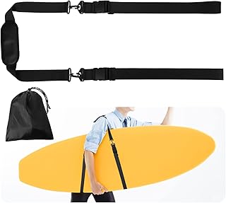 Paddle Board Carry Strap, Adjustable Surfboard Shoulder Strap Kayak Carrying Strap Paddle Board Carrier Kayak Shoulder Strap for Paddle Boards SUP Surfboards Kayaks (Black)