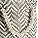 DII Chevron Woven Paper Storage Organizer Bin Laundry Hamper, Organize Clothing, Toys, Pet Supplies, Accessories, Kids & Baby Nursery Basket, Large Round, Gray