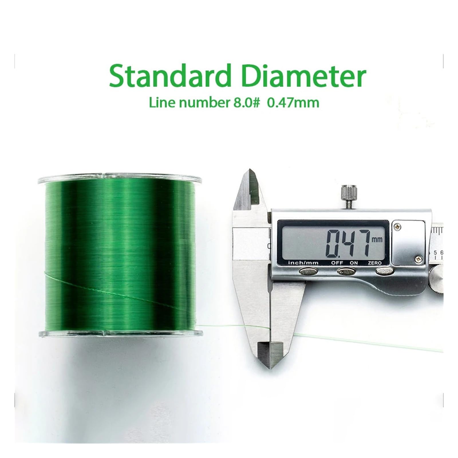 Hilo de Pescar monofilamento, Aparejos Nailon 500 m, 0,10 mm‑0,47 mm
