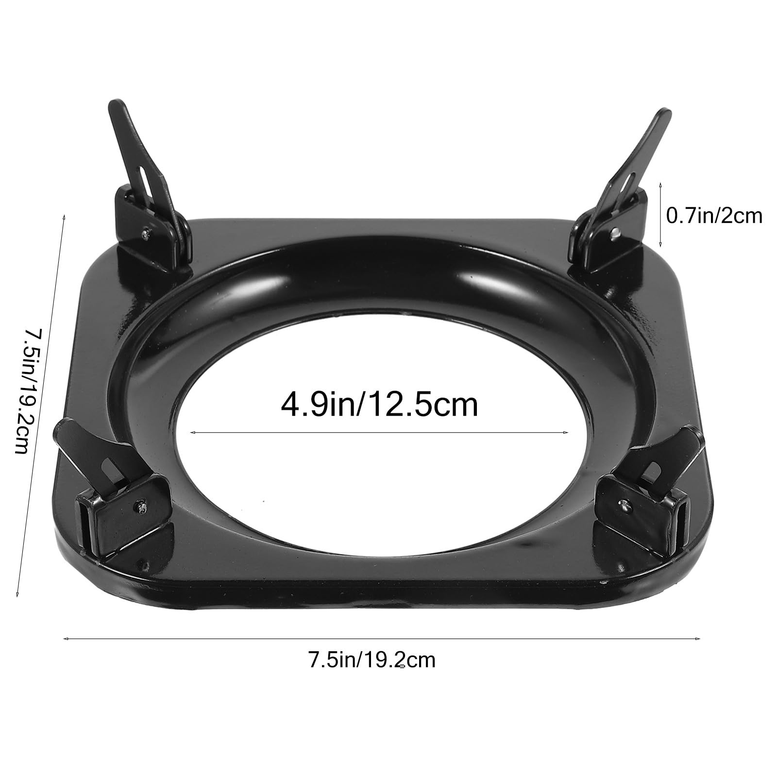 Soporte Antideslizante para Ollas de Gas Rejilla Negra Ajustable para Cocina Accesorio Práctico para Estufa y Quemador Adecuado para Hogar y Restaurante