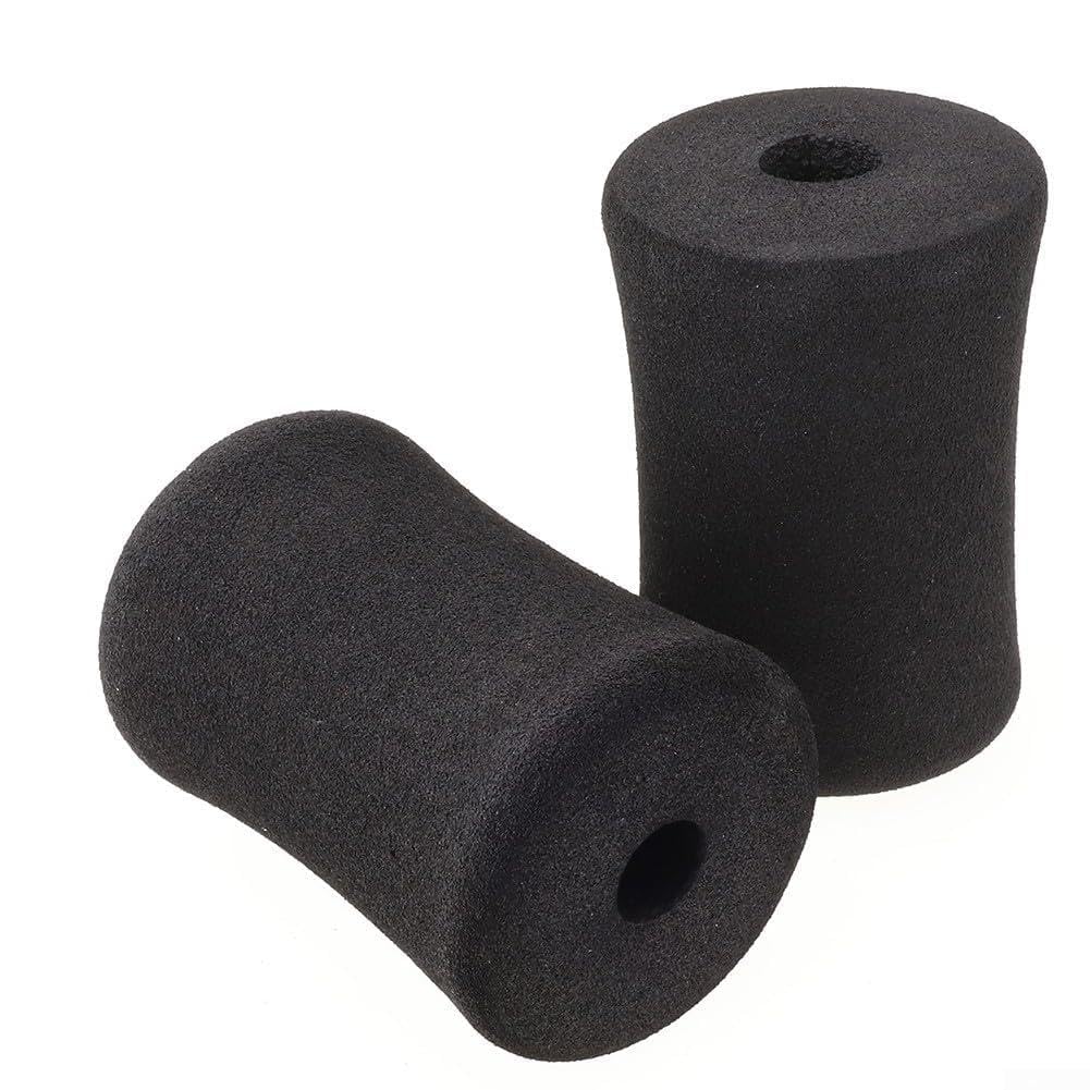 Foam Foot Pads Rollers for Leg Extension Weight Bench High Density Replacement Padding for Home Gym Equipment Tube Diameter 22-25mm Black 2 Pack Comfortable and Fit for Machine Tube Legs(120x80)