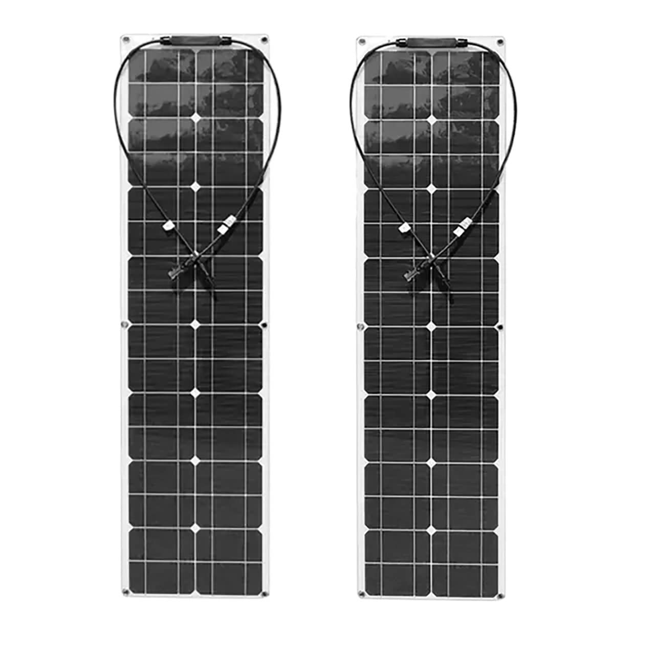 Pannello Solare Pannello Solare 50W100W Pannello Solare Impianto Solare Fotovoltaico Tetto RV RV Barca Ricarica(White Double Board)