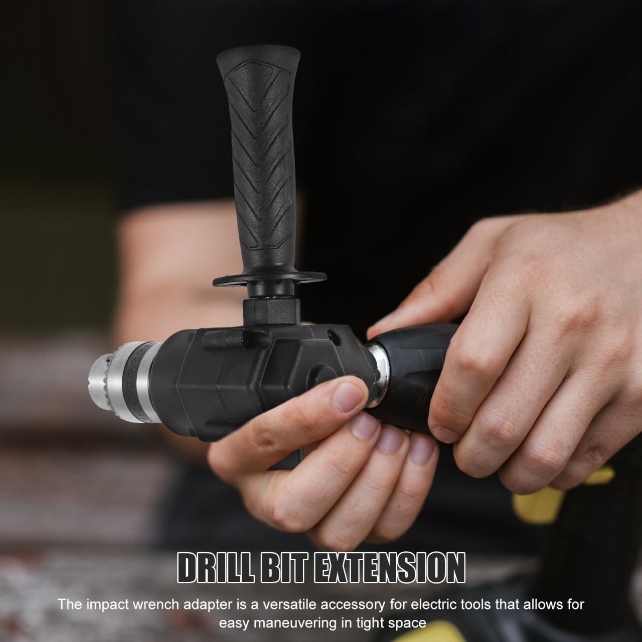Uonlytech Impact Driver Bit Attacco ad angolo retto Estensione Trapano Adattatore per Cacciavite Elettrico Multifunzione Supporto per punte per Trapano per Spazi