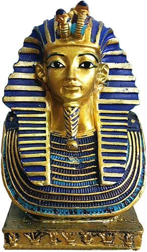 Faraón egipcio Tutankamón - Decoraciones de manualidades de resina - Pequeño rey faraón egipcio antiguo - Inserto de momia dorado