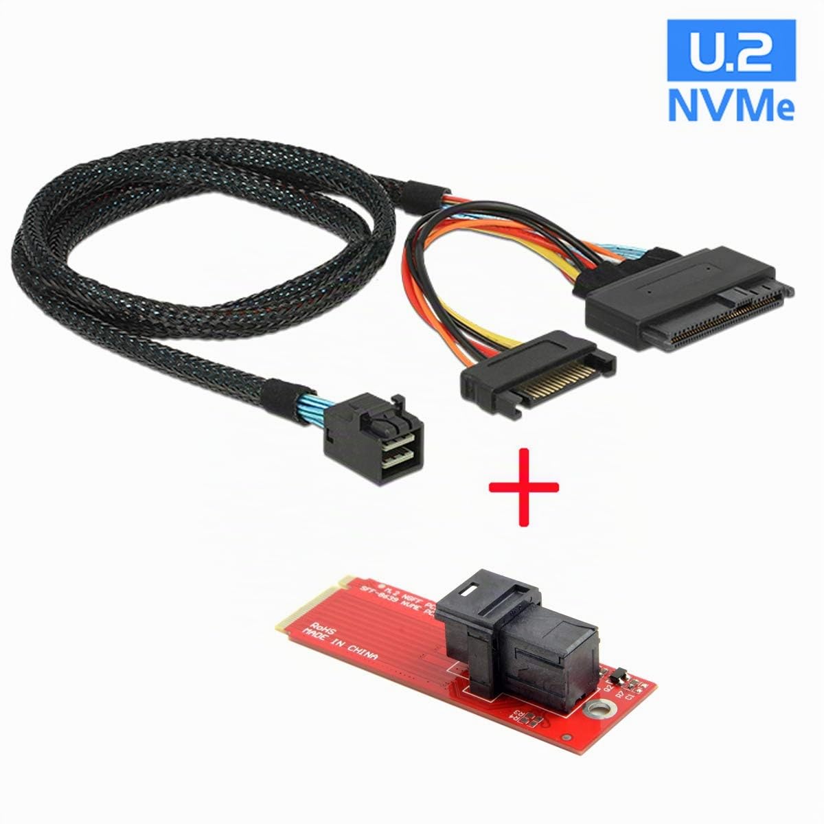 chenyang M.2 to U.2 U2 SFF-8639 NVME PCIe SSD Kabel + Adapter für Mainboard Intel SSD 750 p3600 p3700 M.2 SFF-8643 Mini SAS HD