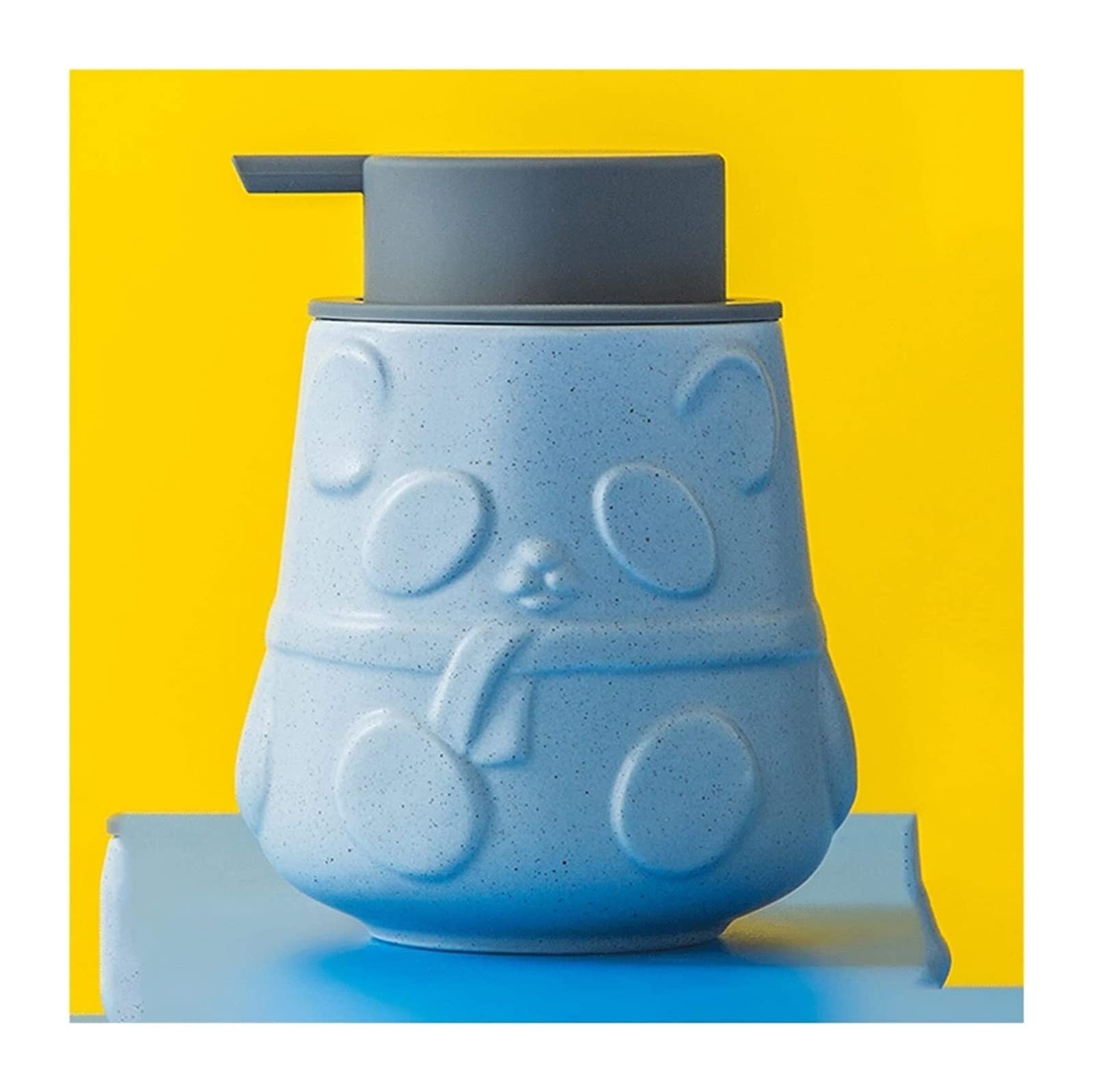 Soap Dispenser Soap Lotion Dispenser Cute Animal Shape Foam Soap Dispenser Ceramic Refillable Pump For Children's Liquid Containers,Multicolor Lotion Pump Bottle Soap Dispenser Kitchen Bathroom(Color: