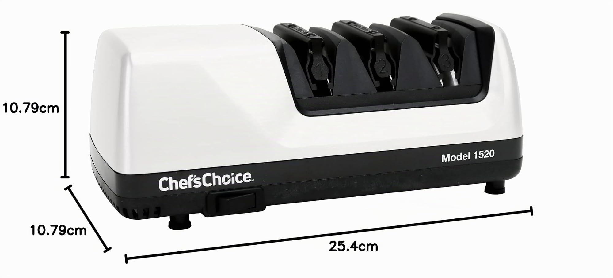 Chef's Choice 1520 Elektrischer Diamant-Messerschärfer mit Schleifwinkel-Auswahl