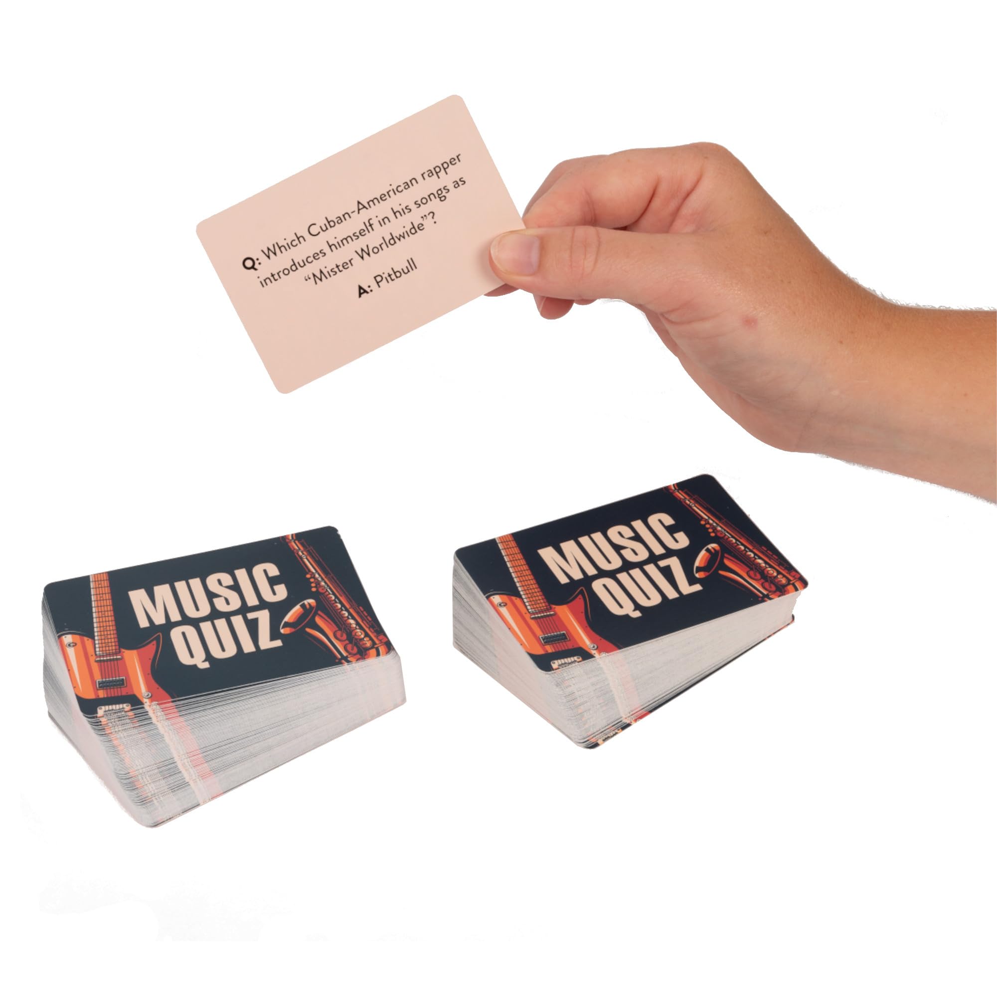 Professor PUZZLE Jeu de quiz musical | 200 cartes de questions | Trivia de différents genres et décennies | Idéal pour les soirées de jeux en famille | Cadeau parfait pour Noël
