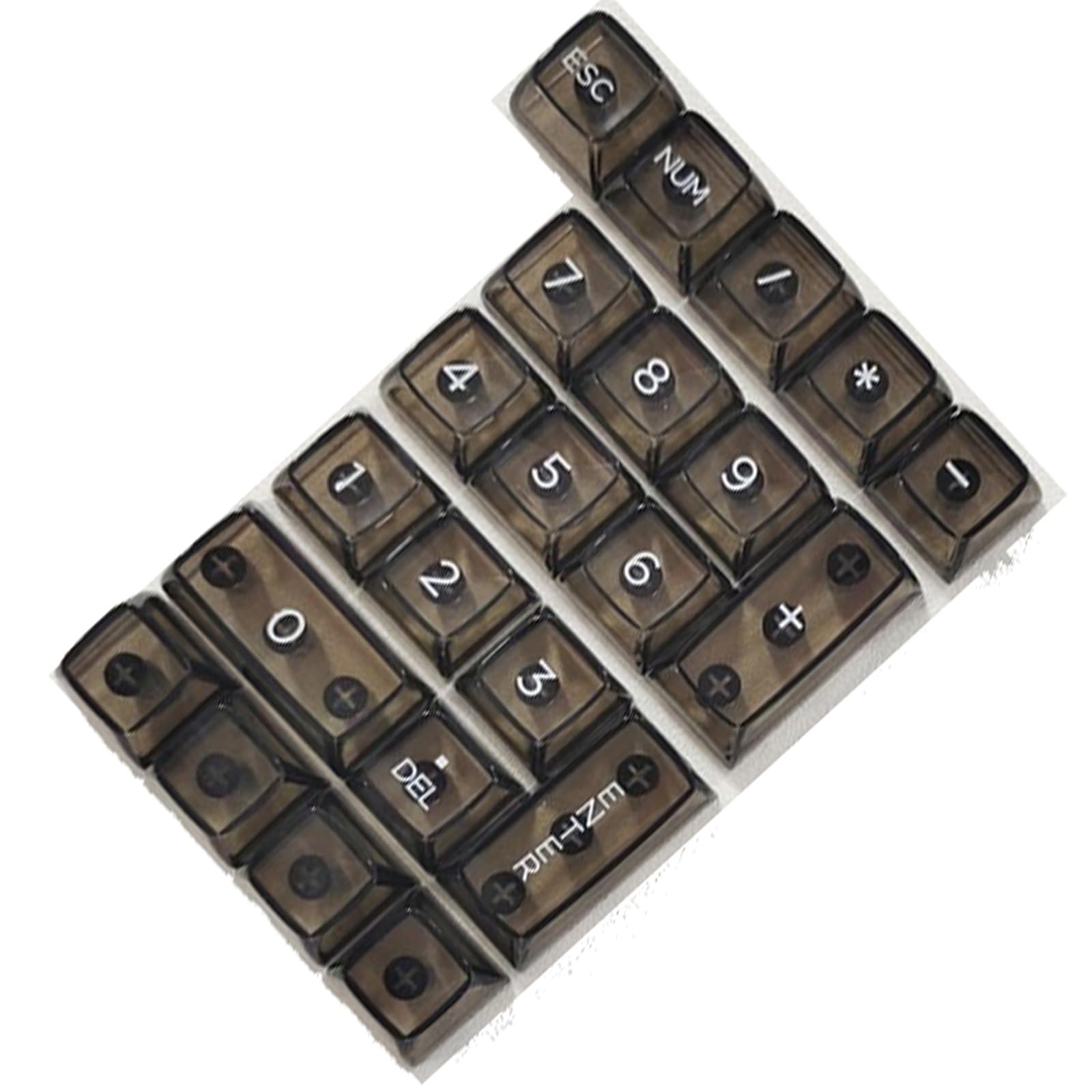 115 Touches Noir Transparent Clair Keycaps Cristal Céramique PC Keycap RGB Brillant à Travers Le Capuchon De Clé Profil MDA Pour Clavier MX Switch