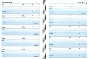 Rediform Wirebound Voice Mail Log Book: Track and Manage Telephone Calls for Optimum Office Efficiency