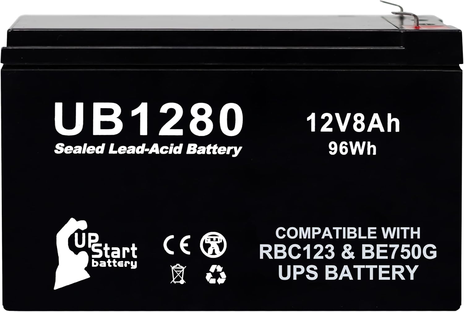 12V 8Ah UPS for APC APCRBC123 Battery Replacement – Compatible with APC BE750G Battery, Smart-UPS 750, RBC123 Surge Protector Backup, 12 Volt 8 Amp SLA 12V 8Ah UPS for APC APCRBC123 Battery Replacement – Compatible with APC BE750G Battery, Smart-UPS 750, RBC123 Surge Protector Backup, 12 Volt 8 Amp SLA