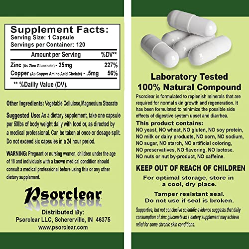 Psorclear-Psoriasis & Eczema Relief | A Proven Effective and All-Natural Product for Psoriasis Eczema & Rosacea Relief That Works - Rated One of The Best (120 Count Bottle) - Image 3