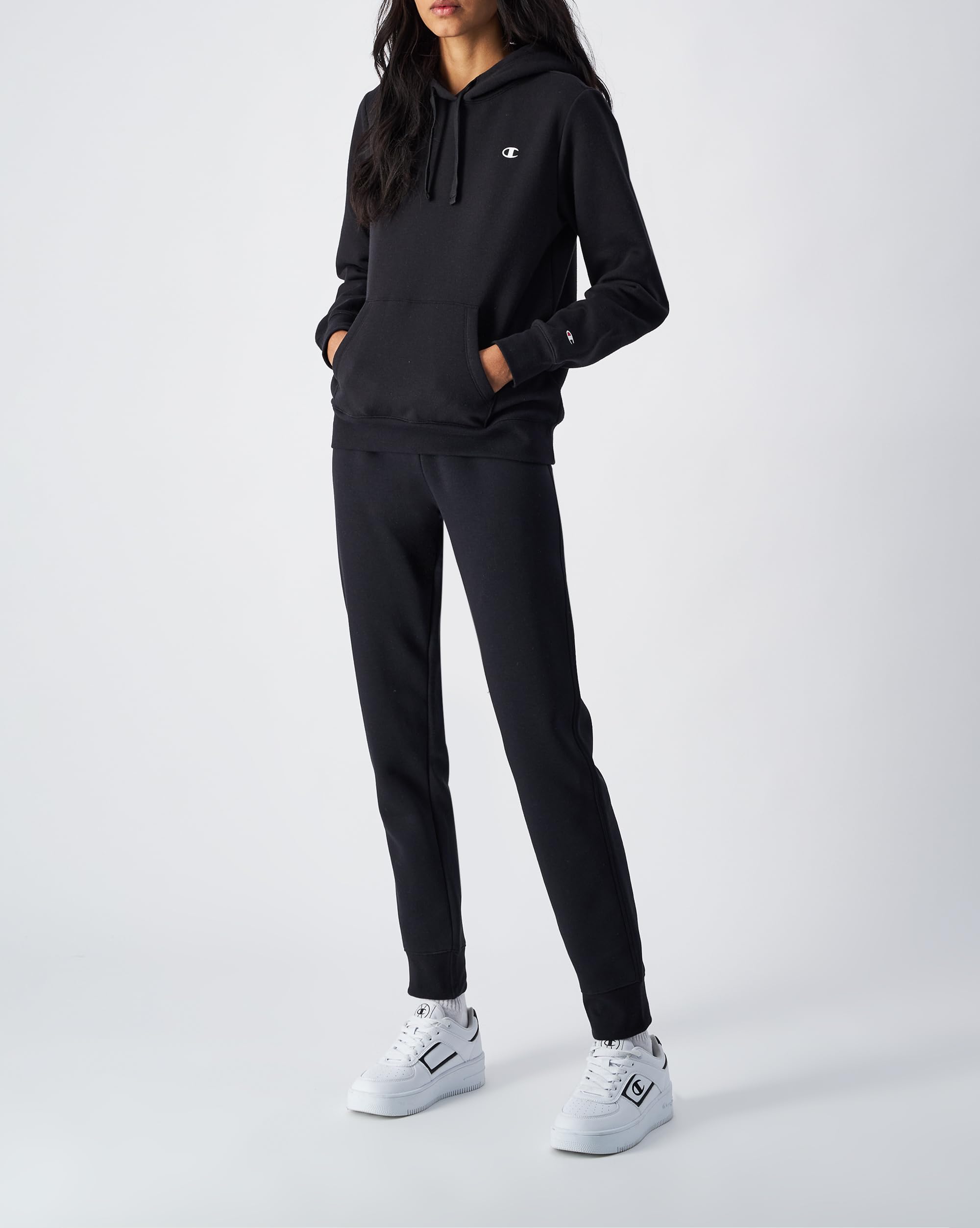 Champion - Legacy Champion Basics W - Light Powerblend Fleece Rib Cuff, Pantaloni da Tuta Donna
