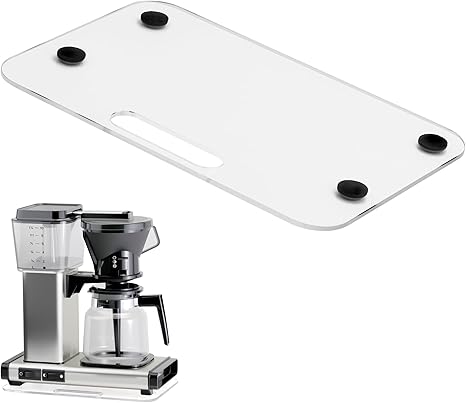 Appliance Slider Compatible with Moccamaster Coffee Machine, Acrylic Transparent Sliding Tray for Technivorm Moccamaster 53923 KBGV 79112 KBT 59691 KB
