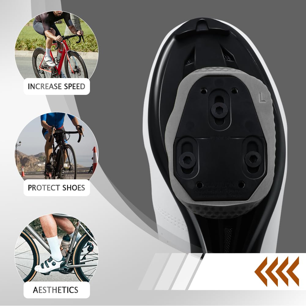 alltoo Für Wahoo SpeedPlay Zero Rennrad, selbstsicherndes Pedal, aerodynamisches Gehäuse, pneumatischer Rahmen, COMP Zero Fahrradteile (grau) Sport & Freizeit