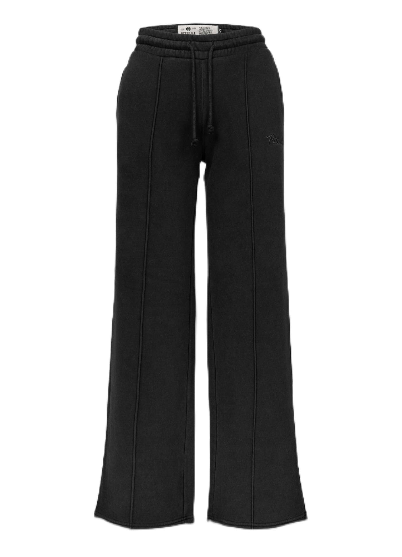 PITBULL Damen Jogginghose Washed LOVIA Wide Leg - Frauen Sweatpants mit weitem Bein, Baumwolle Polyester Mix, Bequeme Trainingshose mit Kordelzug & Taschen, Komfortable Freizeit Hose