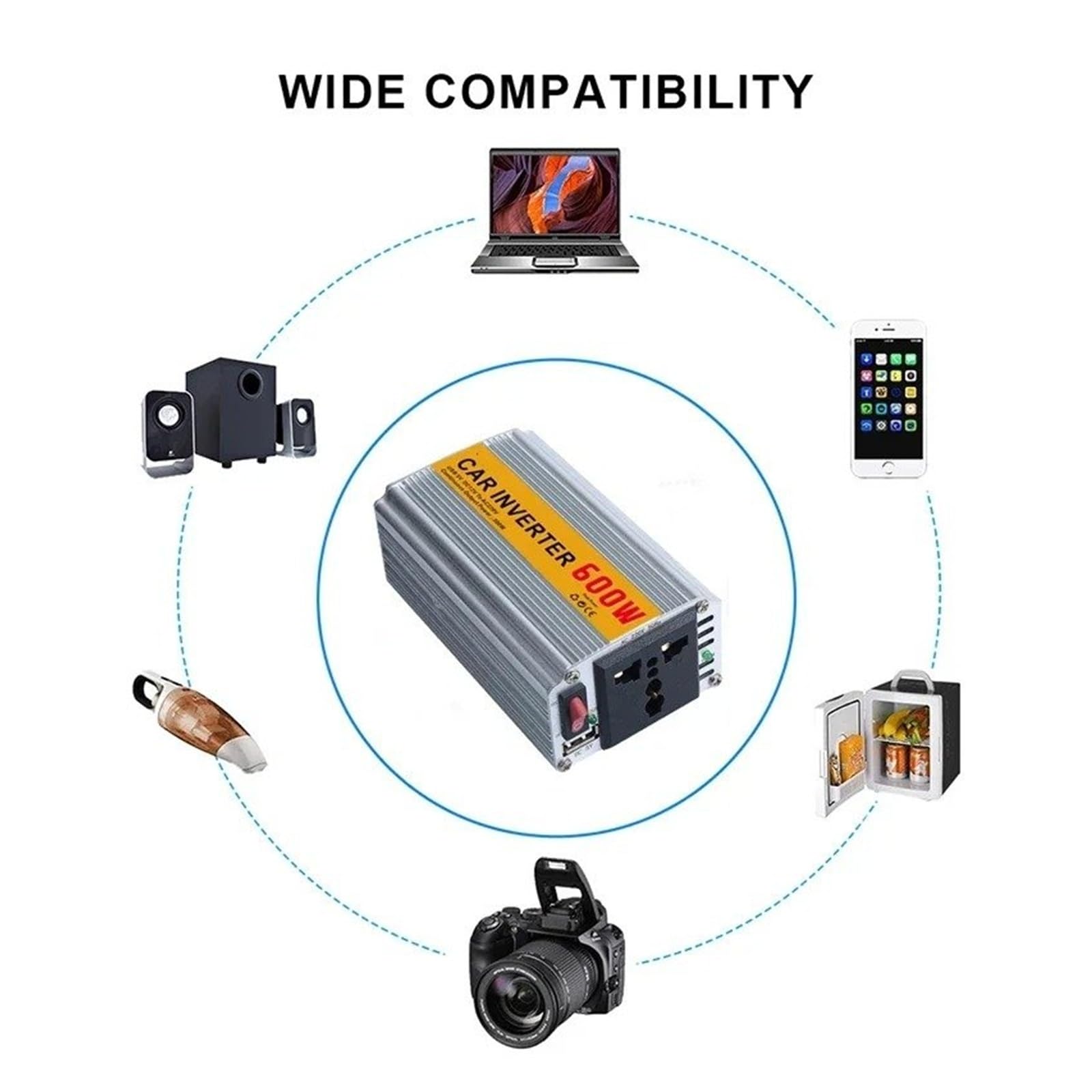 Potenza Convertitore Potenza Picco Inverter Sinusoidale Modificato 12V 220V 50Hz 400W Adattatore Convertitore Caricabatteria Per Auto Spina Universale