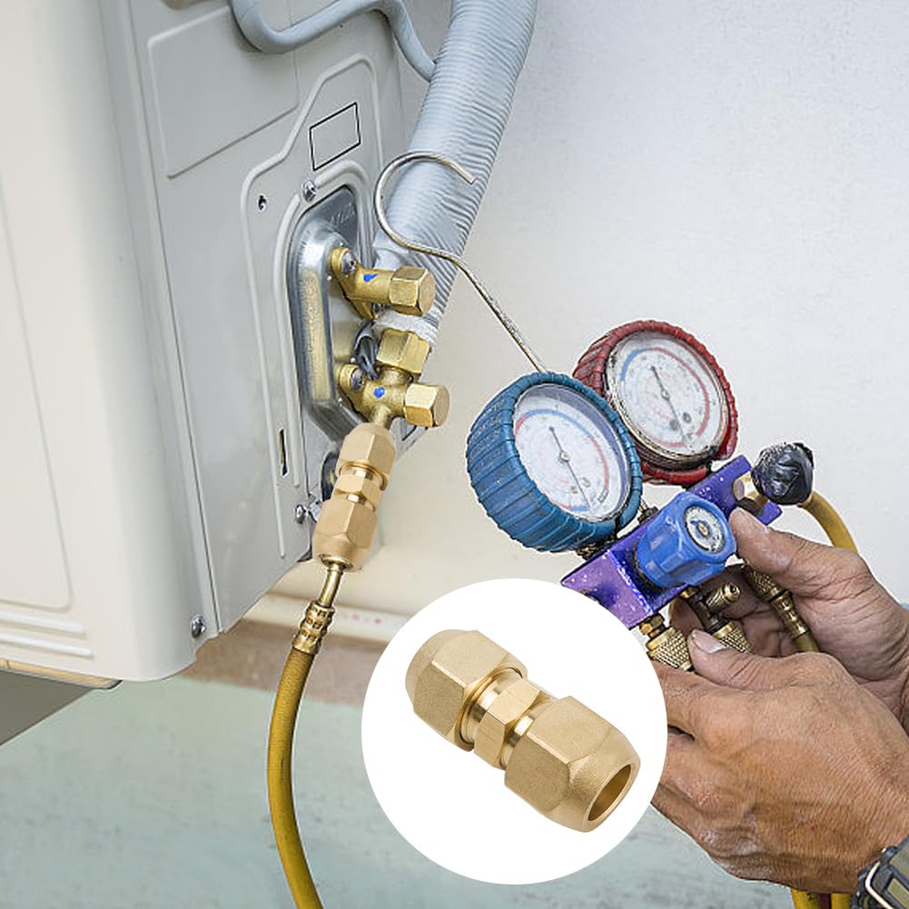 Double Mamelon,2 Pièces Raccord De Tuyau En Cuivre 1/4" Et 3