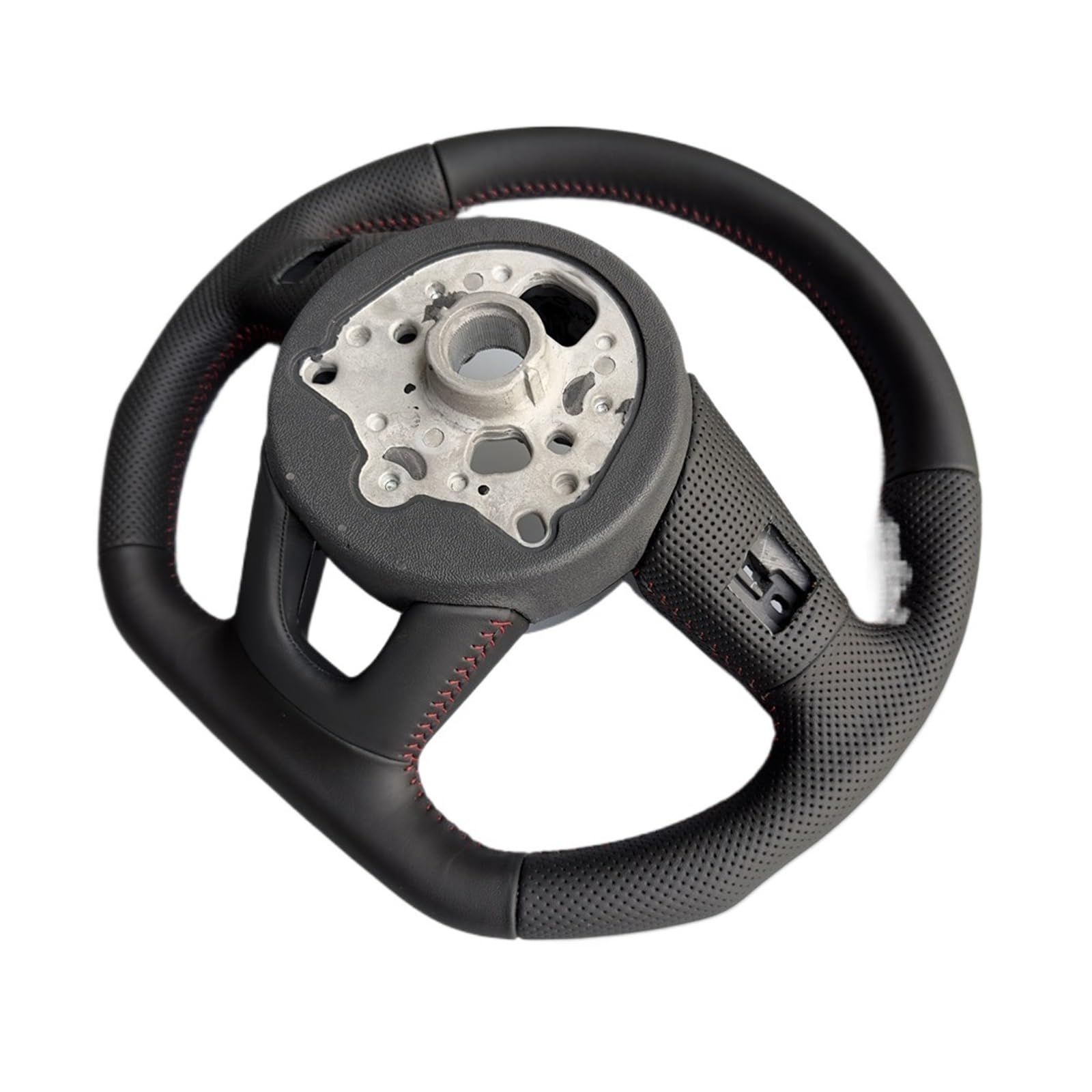 Volante semi-perforato completamente perforato compatibile per Audi A3 A4 A5 S3 S4 S5 2017-2024 Volante sportivo a fondo piatto in pelle(MULTI)