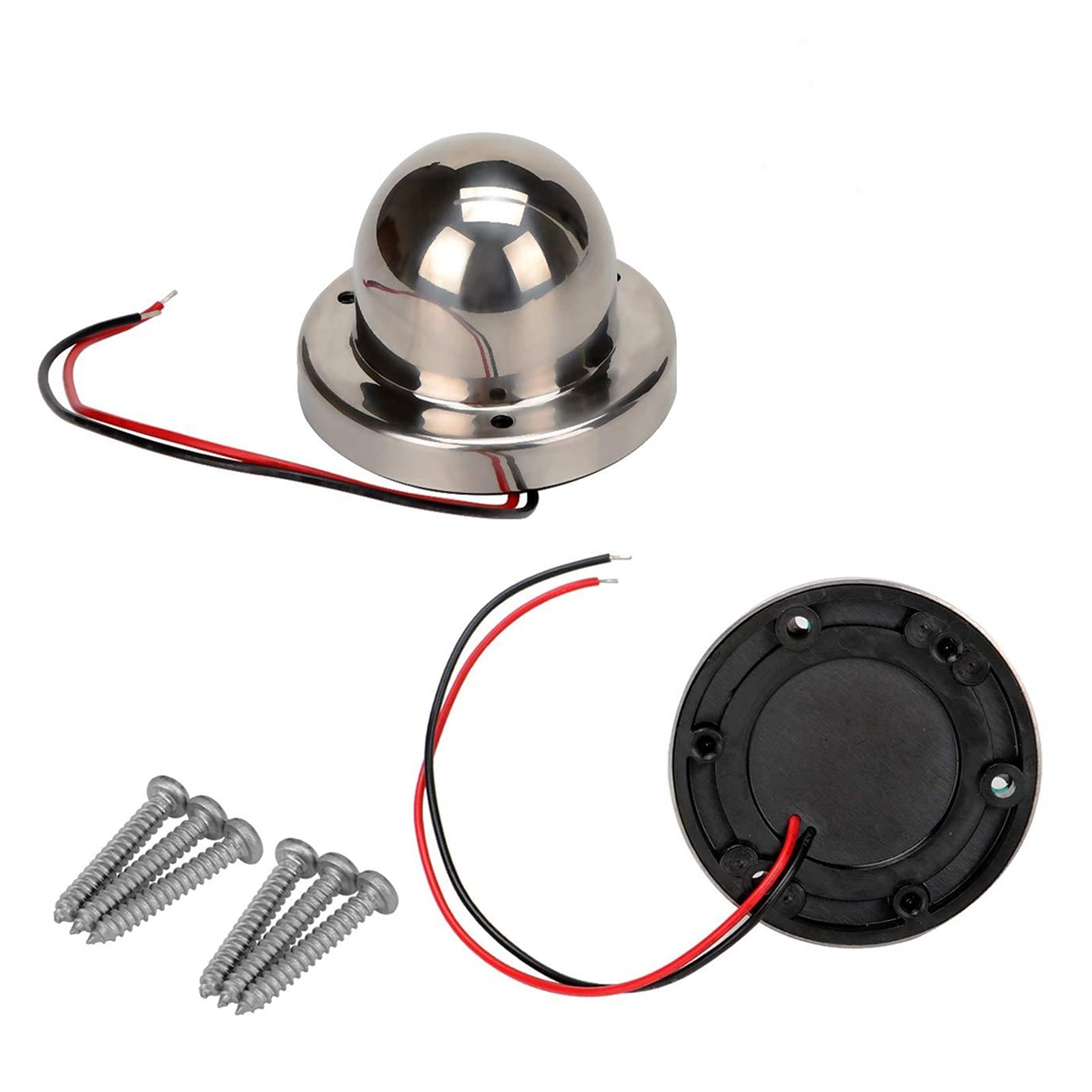 Acciaio inossidabile 12V barca marino yacht navigazione rossa verde fiocco 8 GUIDATO Lampada del segnale luminosa di avvertimento Per la navigazione e la pesca