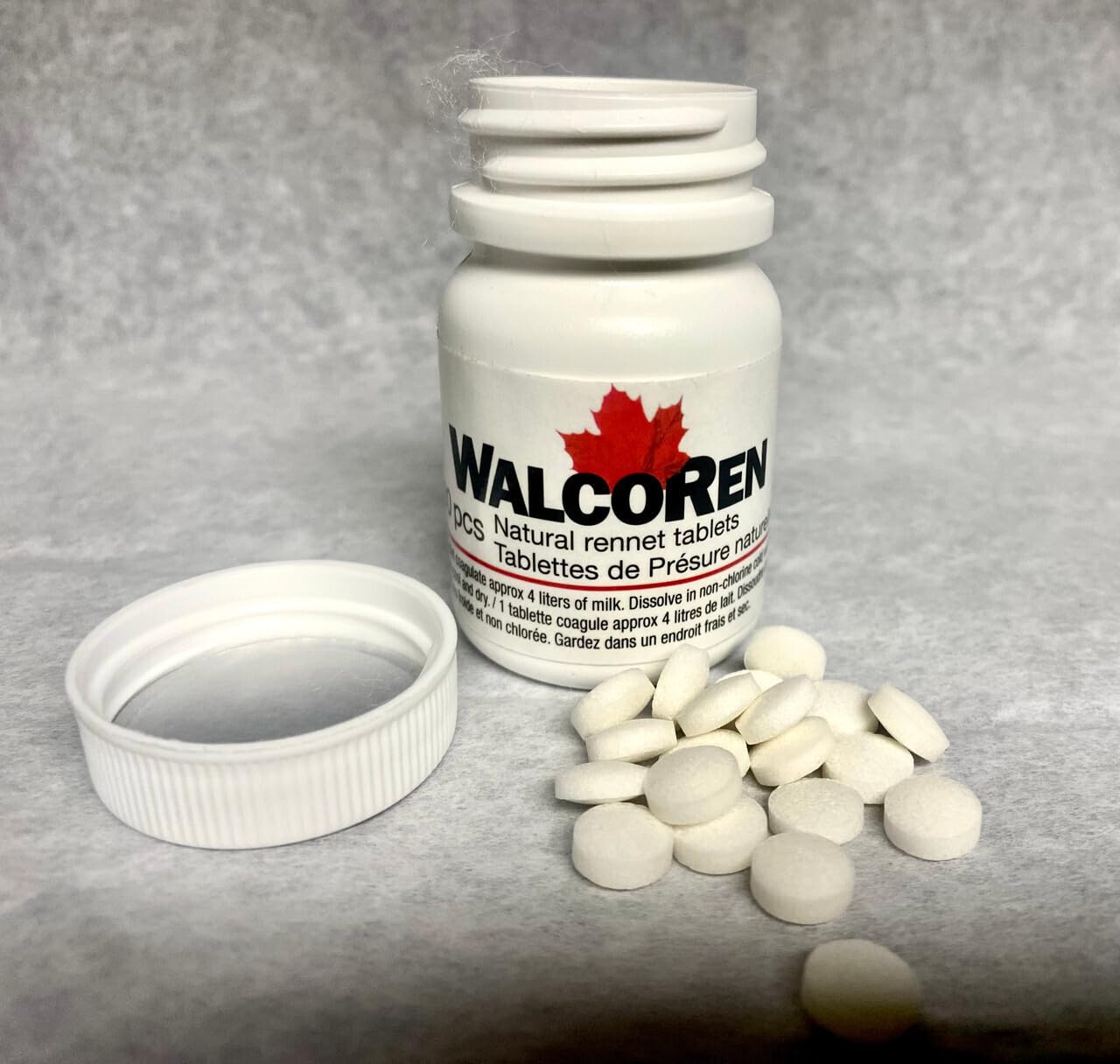 Natural Animal Rennet Tablets 80 count Bottle