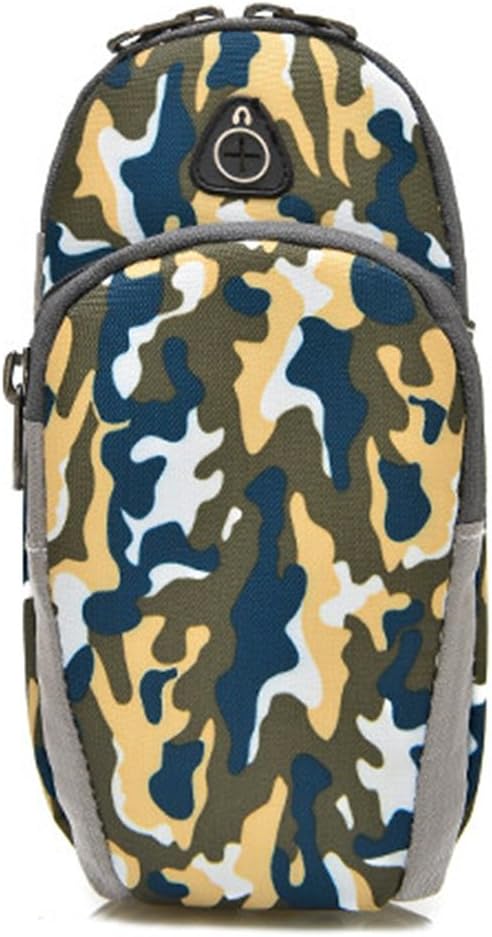 Camouflage Arm Package,Polyester Fiber for Outdoor Sports, Fitness, Running, Climbing, Sports Equipment Ideal, Unisex,8.5x4x18cm,Blue